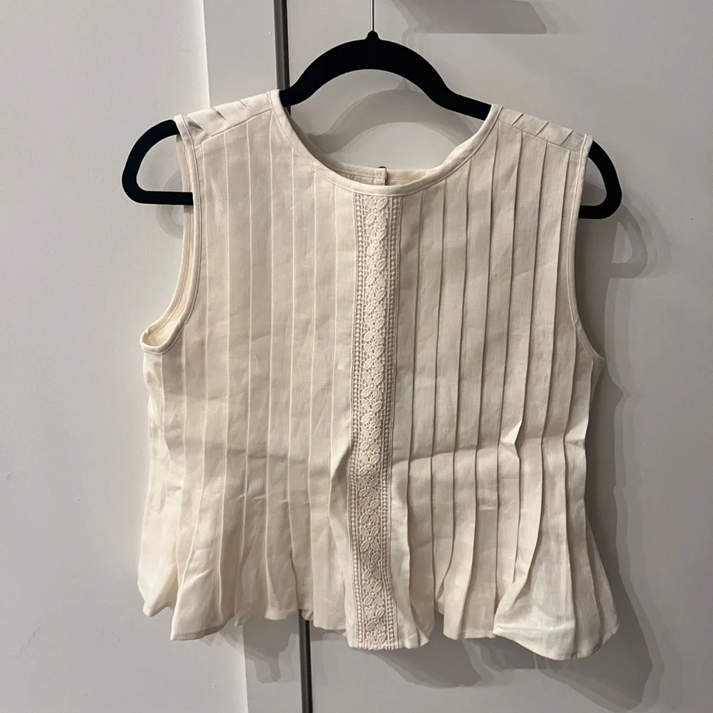 BNWT Sezane Molly Blouse - Ecru - Picture 6 of 6